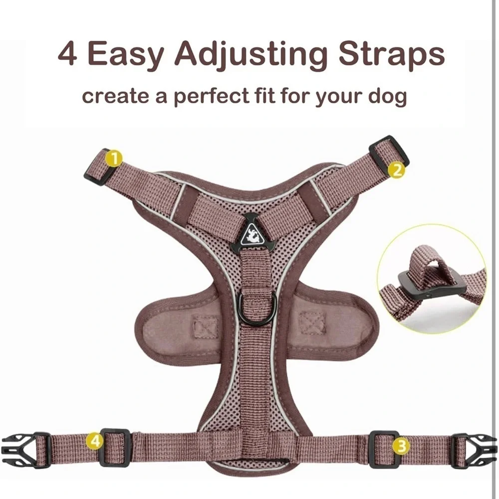Easy Walk Dog Harness and Leash Set, Samll Dog Step in Vest Harness